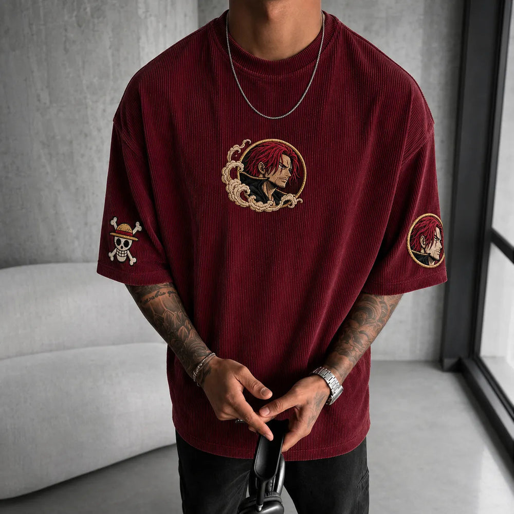Unisex Anime-Style Retro Oversized T-Shirt