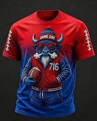 Men's rugby fan crew neck shirt