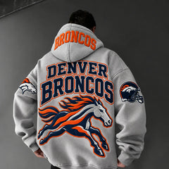 Rugby-print Hoodie