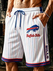 Men's Retro Striped Game Day Shorts