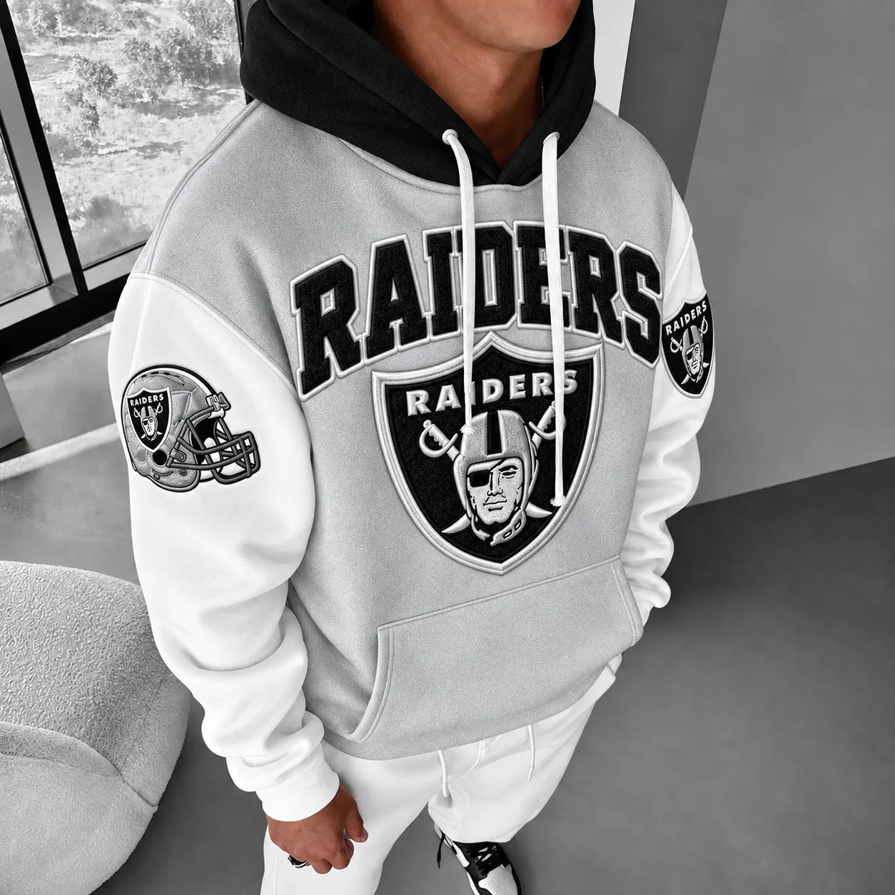 Rugby-print Hoodie