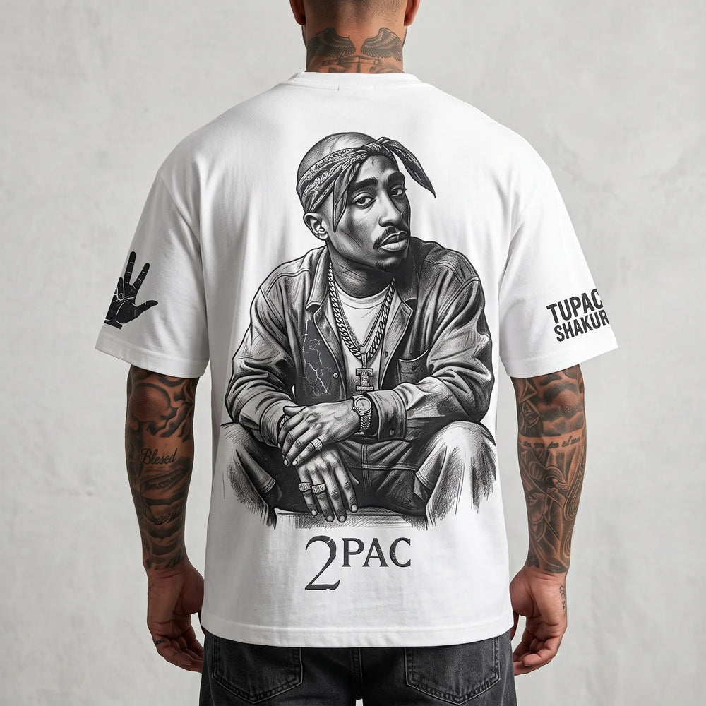 Unisex West Coast Legend Print Short-Sleeve T-Shirt