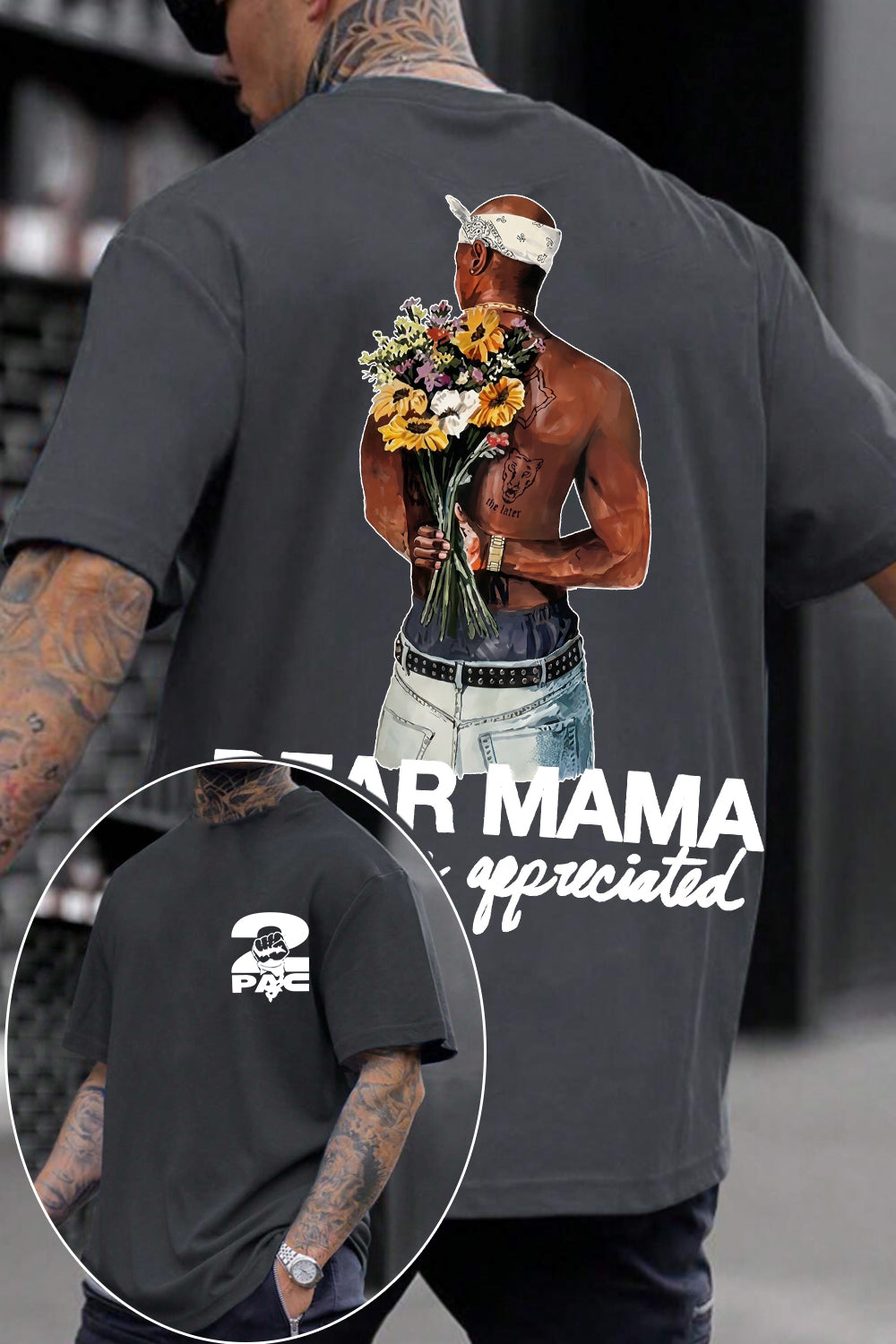 2pac Two-Sided Tee