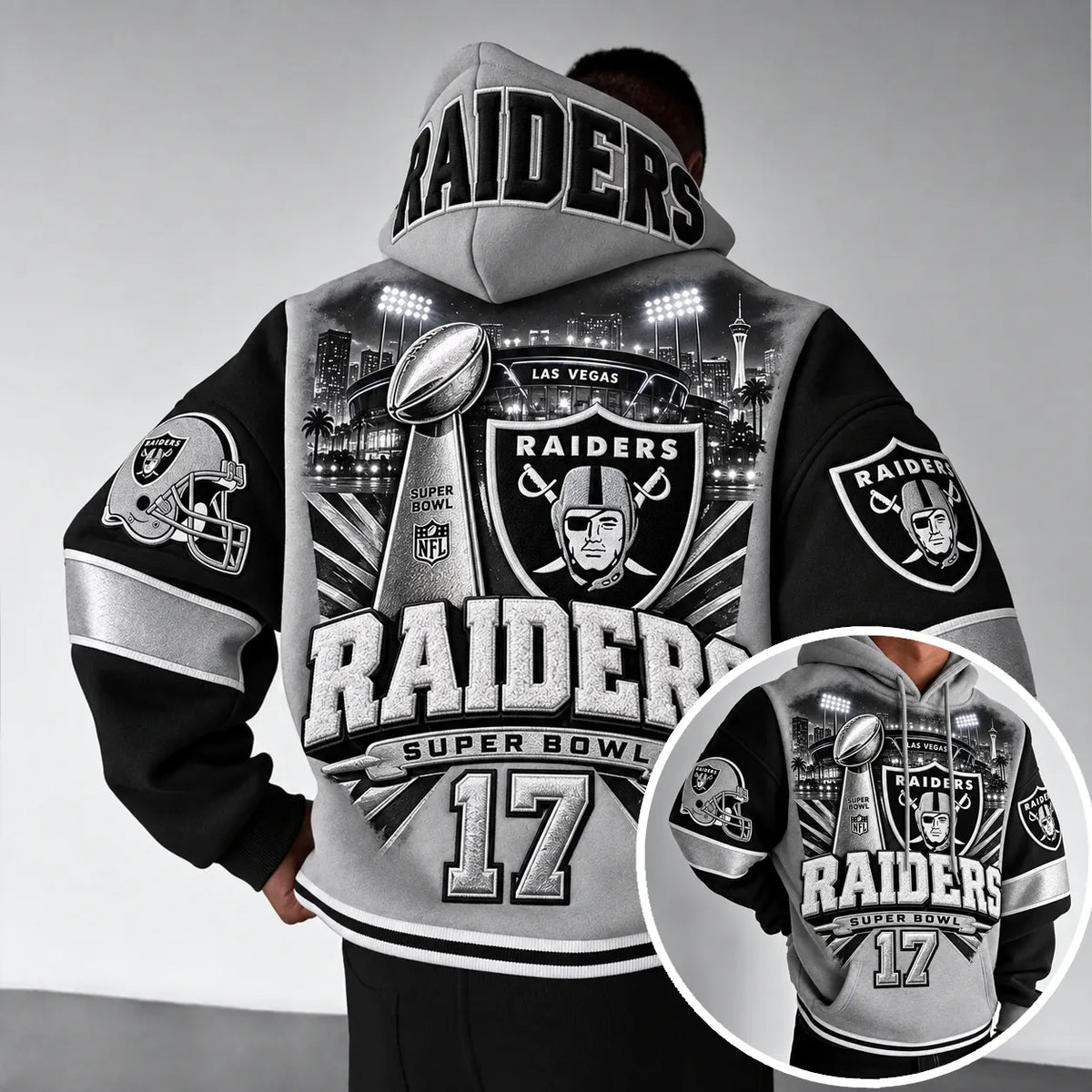 Rugby-print Hoodie