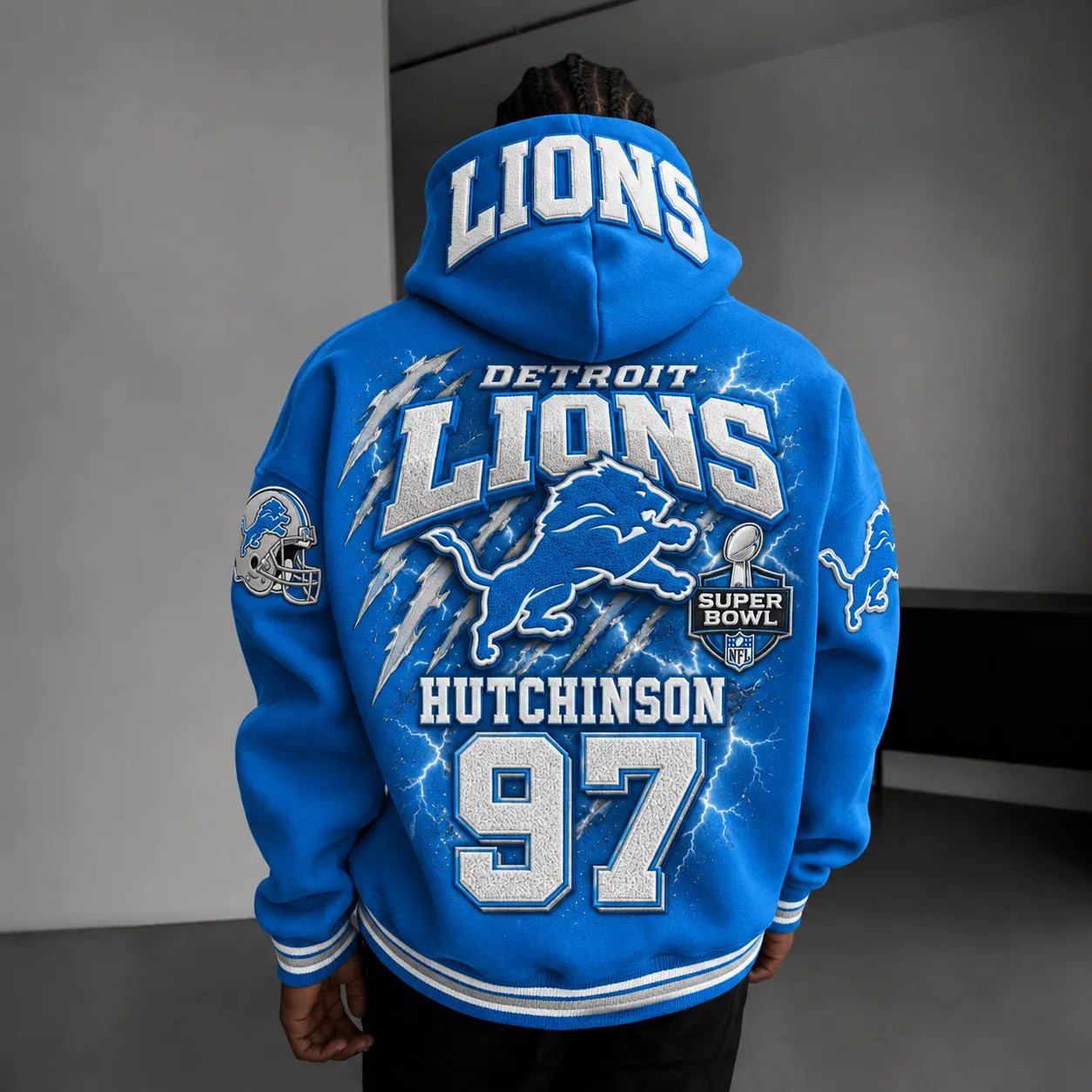 Rugby-print Hoodie