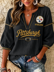 Women's Steelers Casual Blouse