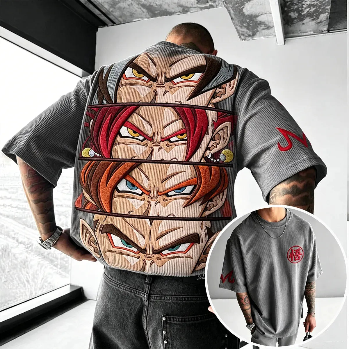 Unisex Anime Inspired Vintage T-Shirt