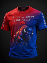Men's rugby fan crew neck shirt