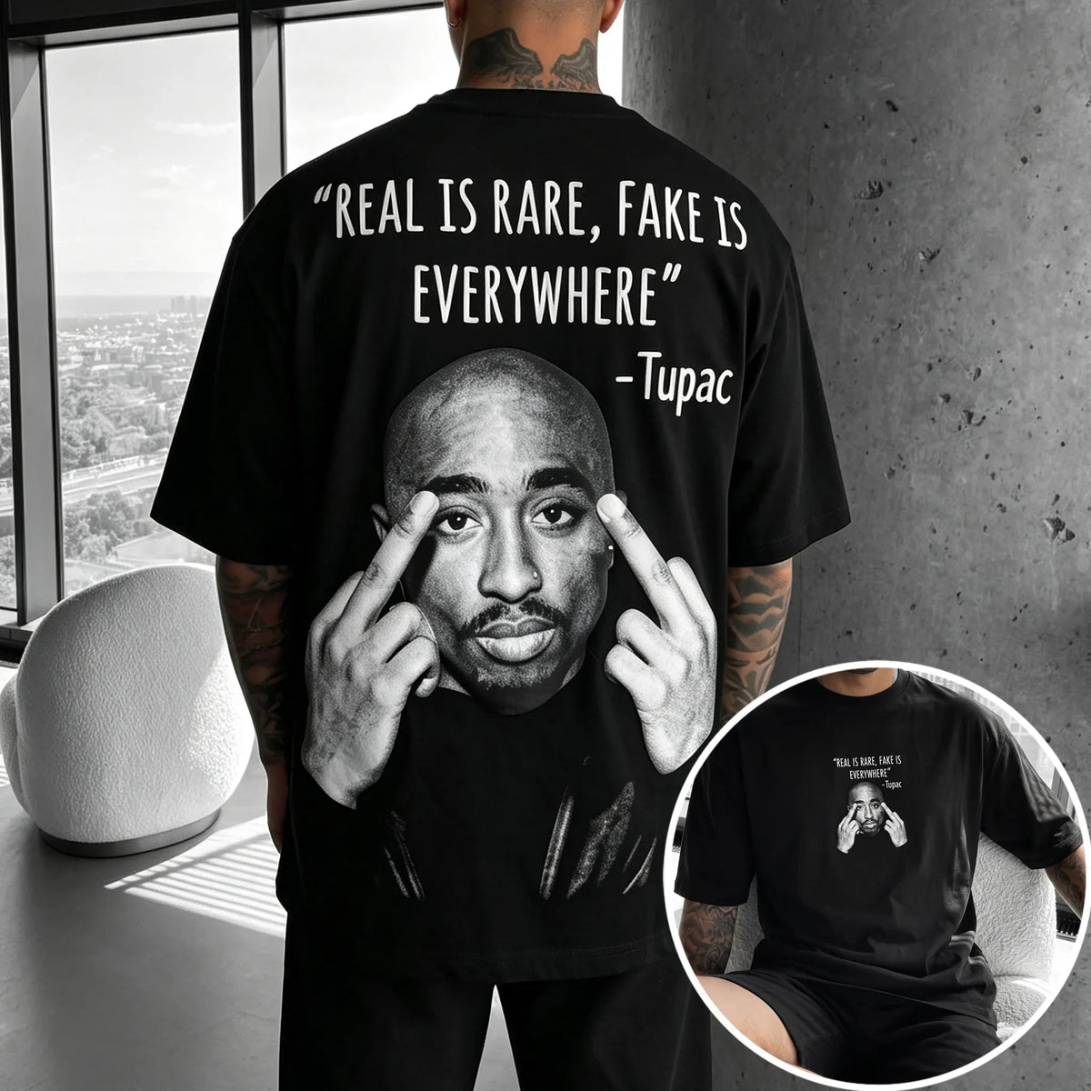 Unisex West Coast Legend Print Short-Sleeve T-Shirt