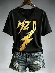Women's Music Tour Print Casual T-shirt
