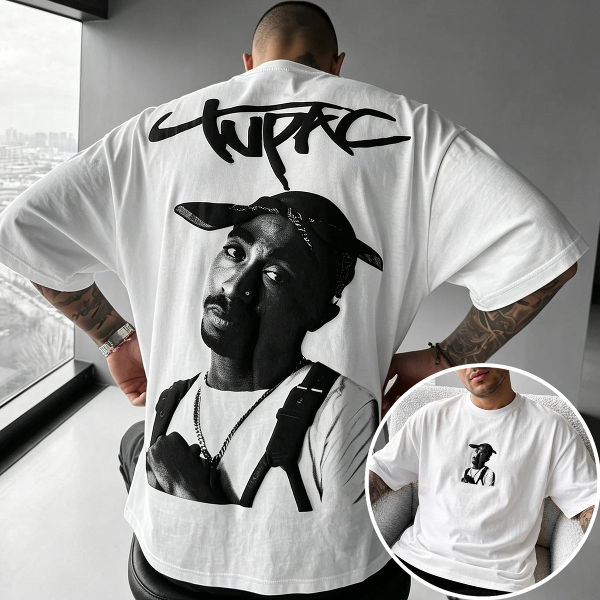 Unisex West Coast Legend Print Short-Sleeve T-Shirt