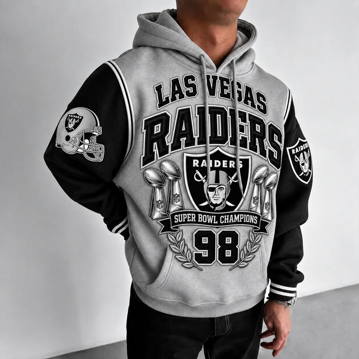 Rugby-print Hoodie