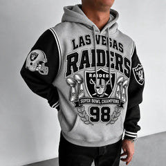 Rugby-print Hoodie