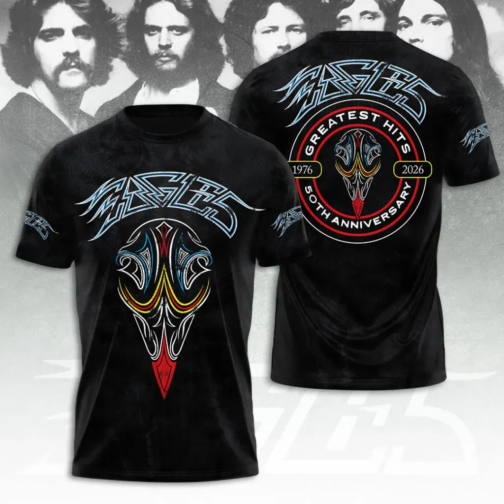 Men's Music Print T‐Shirt