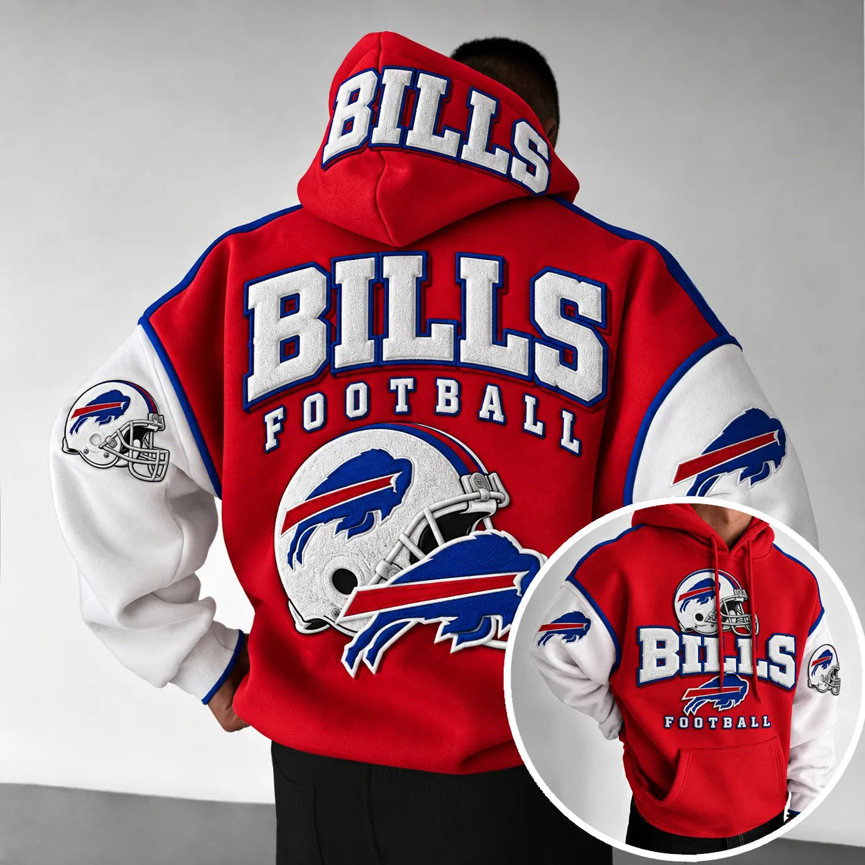 Rugby-print Hoodie