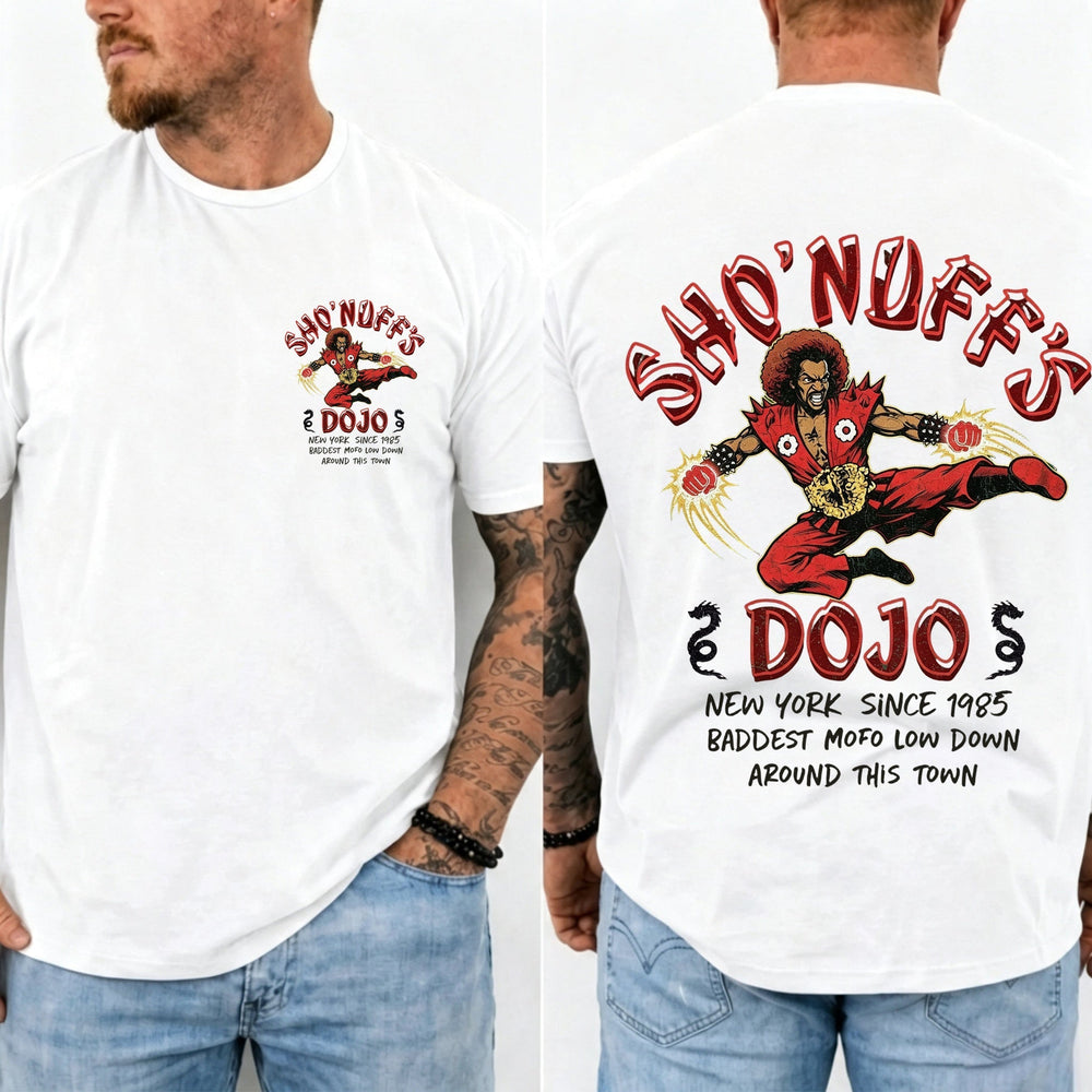 Sho' Nuff's Dojo Double‑Sided Graphic T‑Shirt Retro Movie Tee