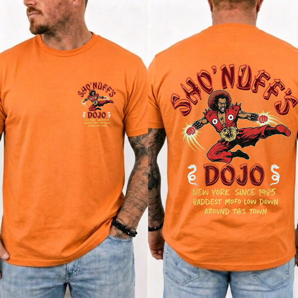 Sho' Nuff's Dojo Double‑Sided Graphic T‑Shirt Retro Movie Tee