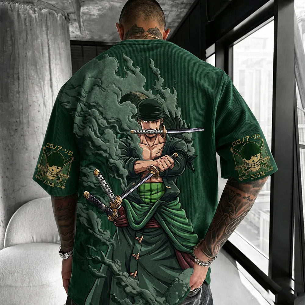 Unisex Anime-Style Retro Oversized T-Shirt