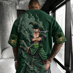Unisex Anime-Style Retro Oversized T-Shirt