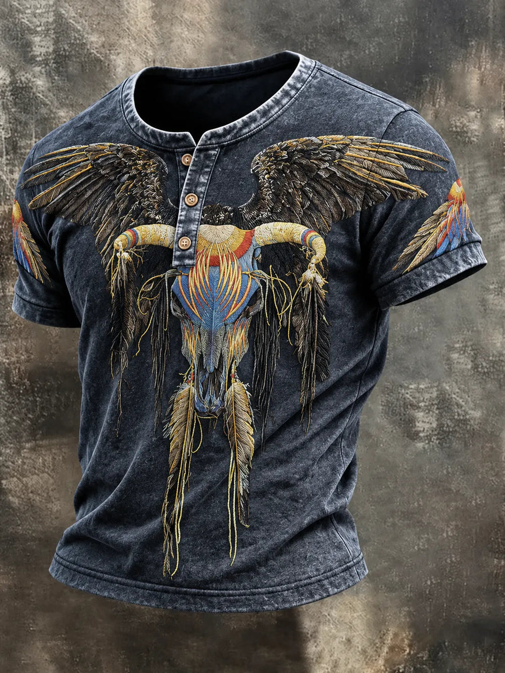Men's Music Print T‐Shirt