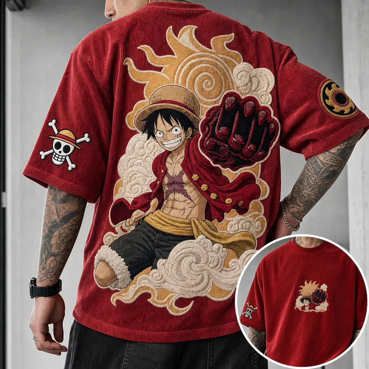 Unisex Anime-Style Retro Oversized T-Shirt