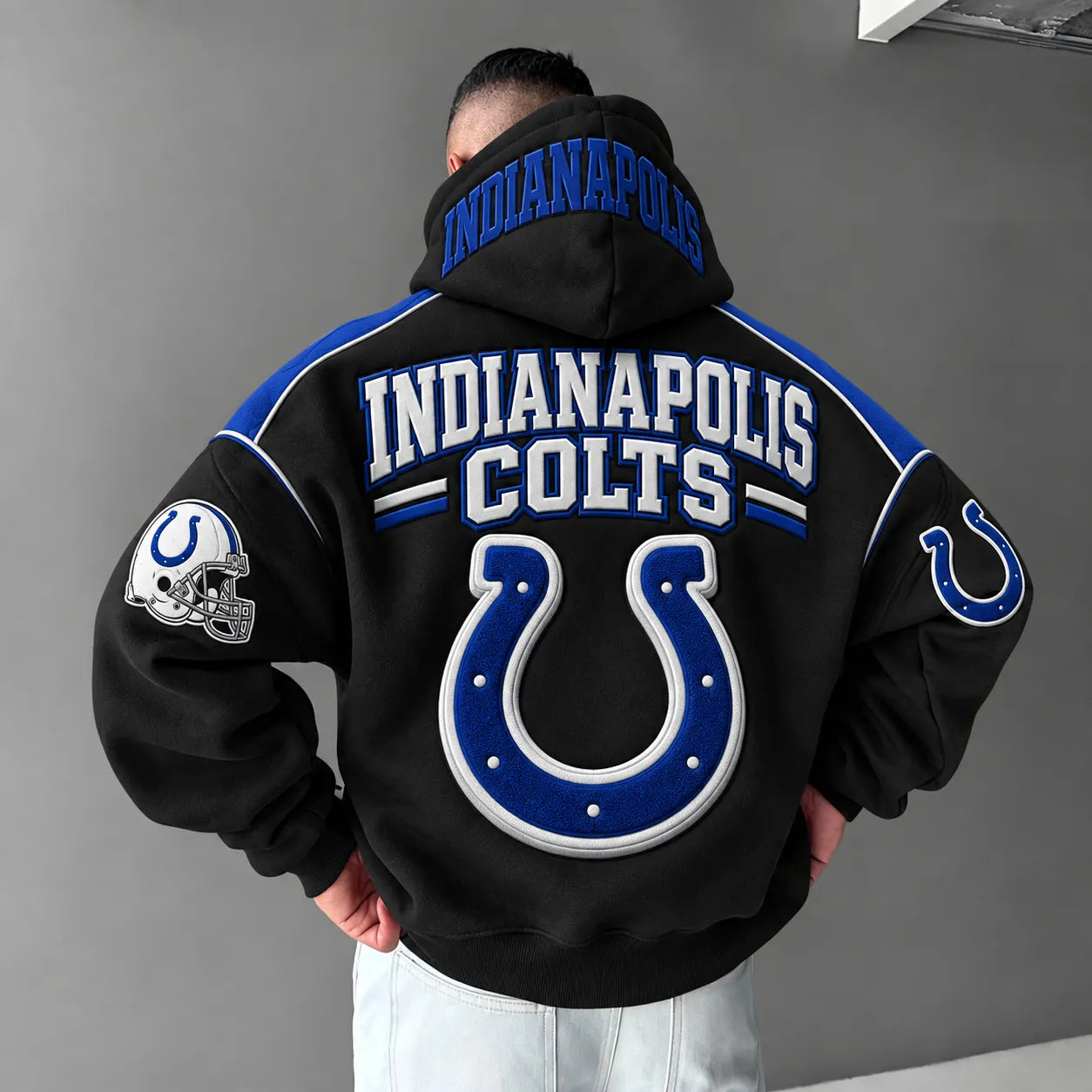 Rugby-print Hoodie