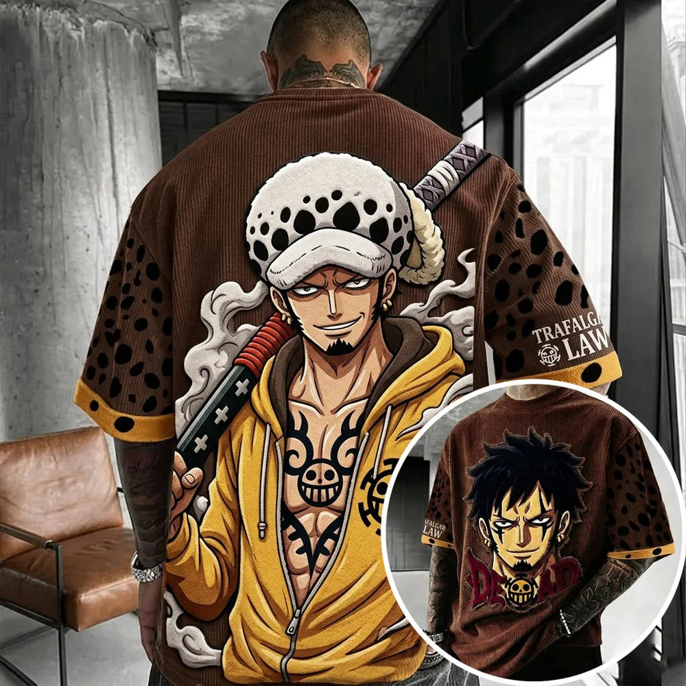 Unisex Anime-Style Retro Oversized T-Shirt
