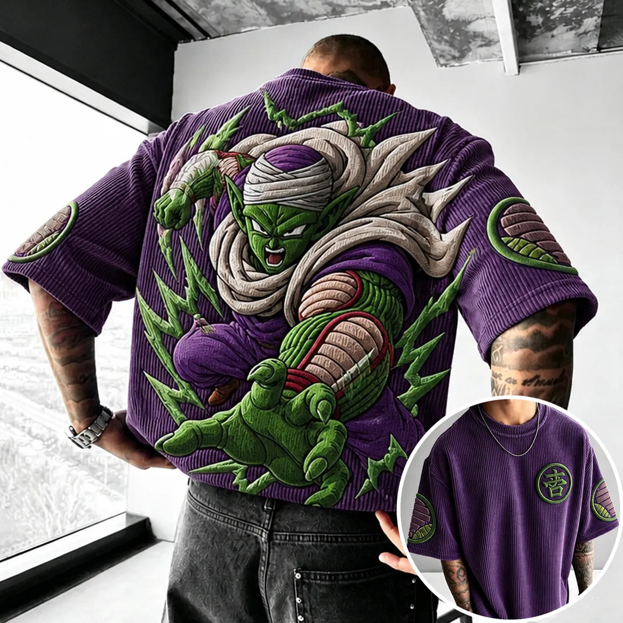 Unisex Anime-Style Retro Oversized T-Shirt