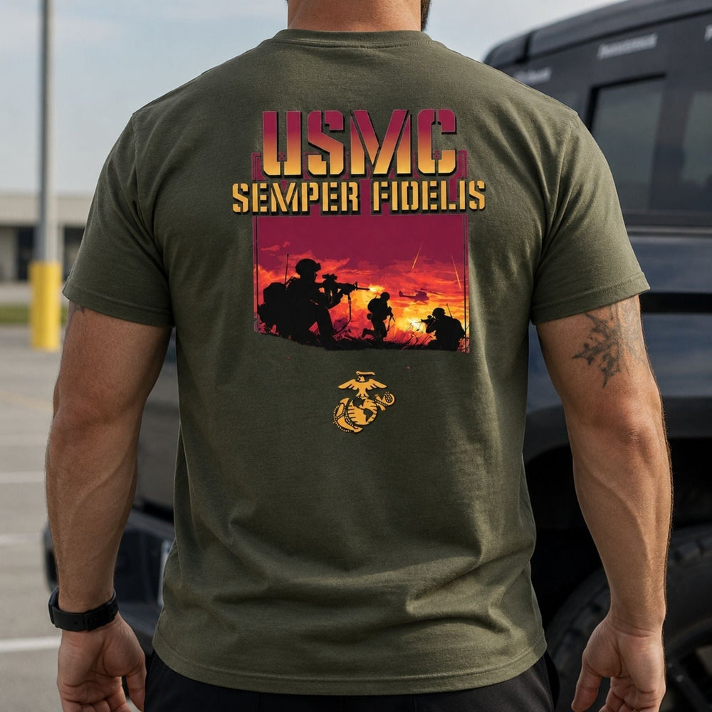 USMC Semper Fi Battle T-Shirt