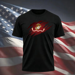 USMC Flag Tear Away T-Shirt