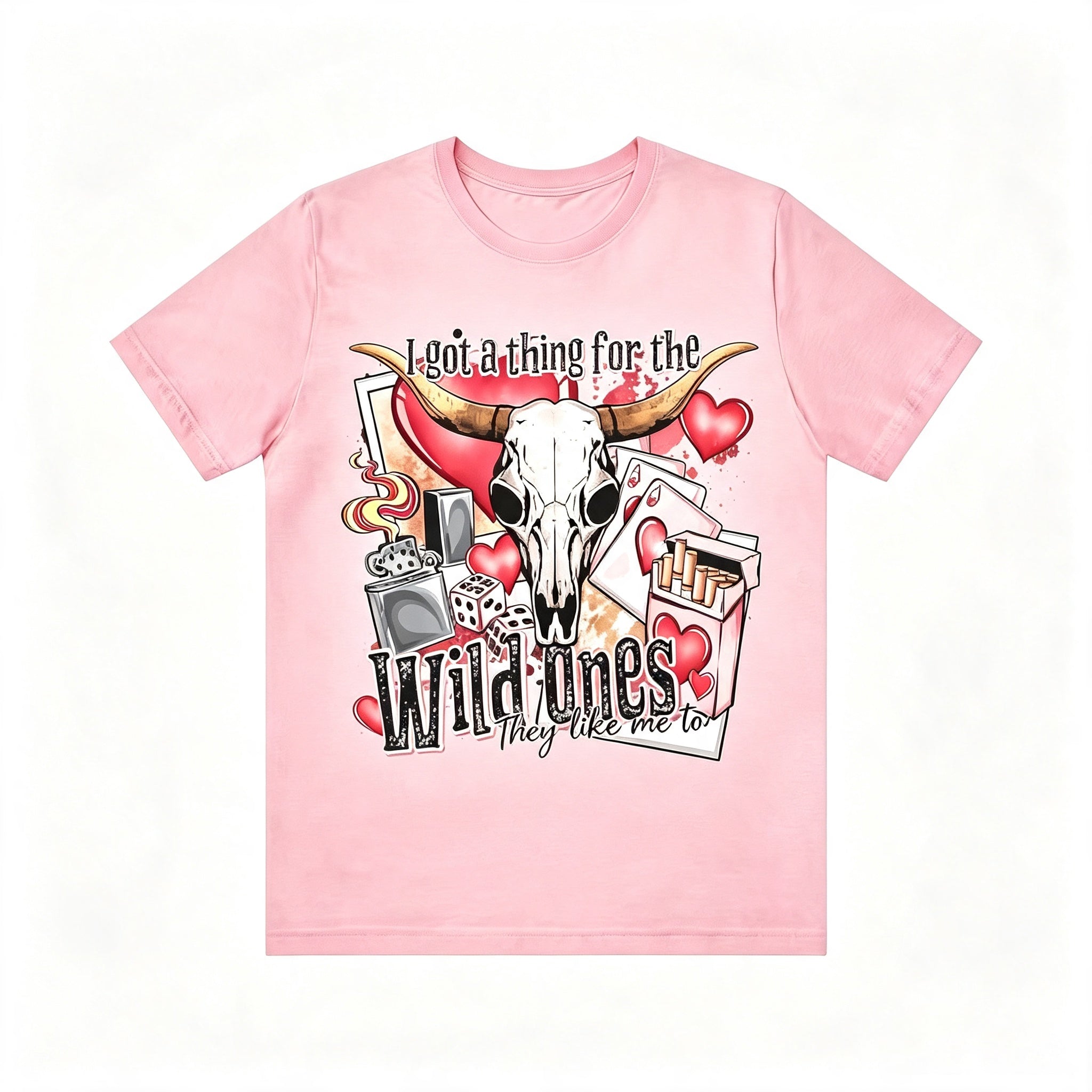 Western Wild Ones Bull Skull Graphic Tee