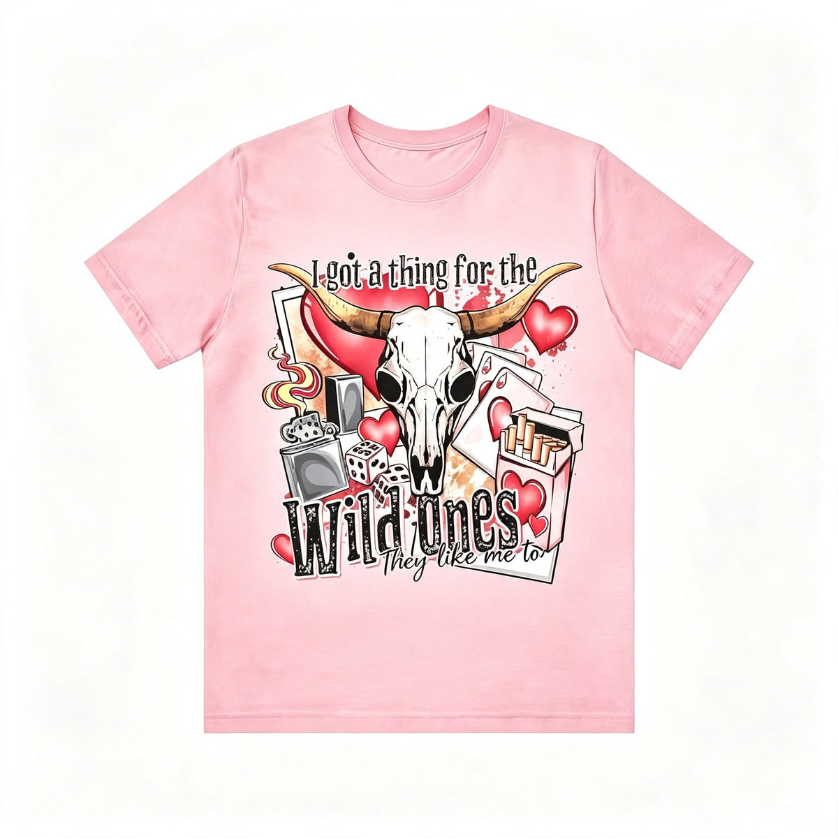 Western Wild Ones Bull Skull Graphic Tee