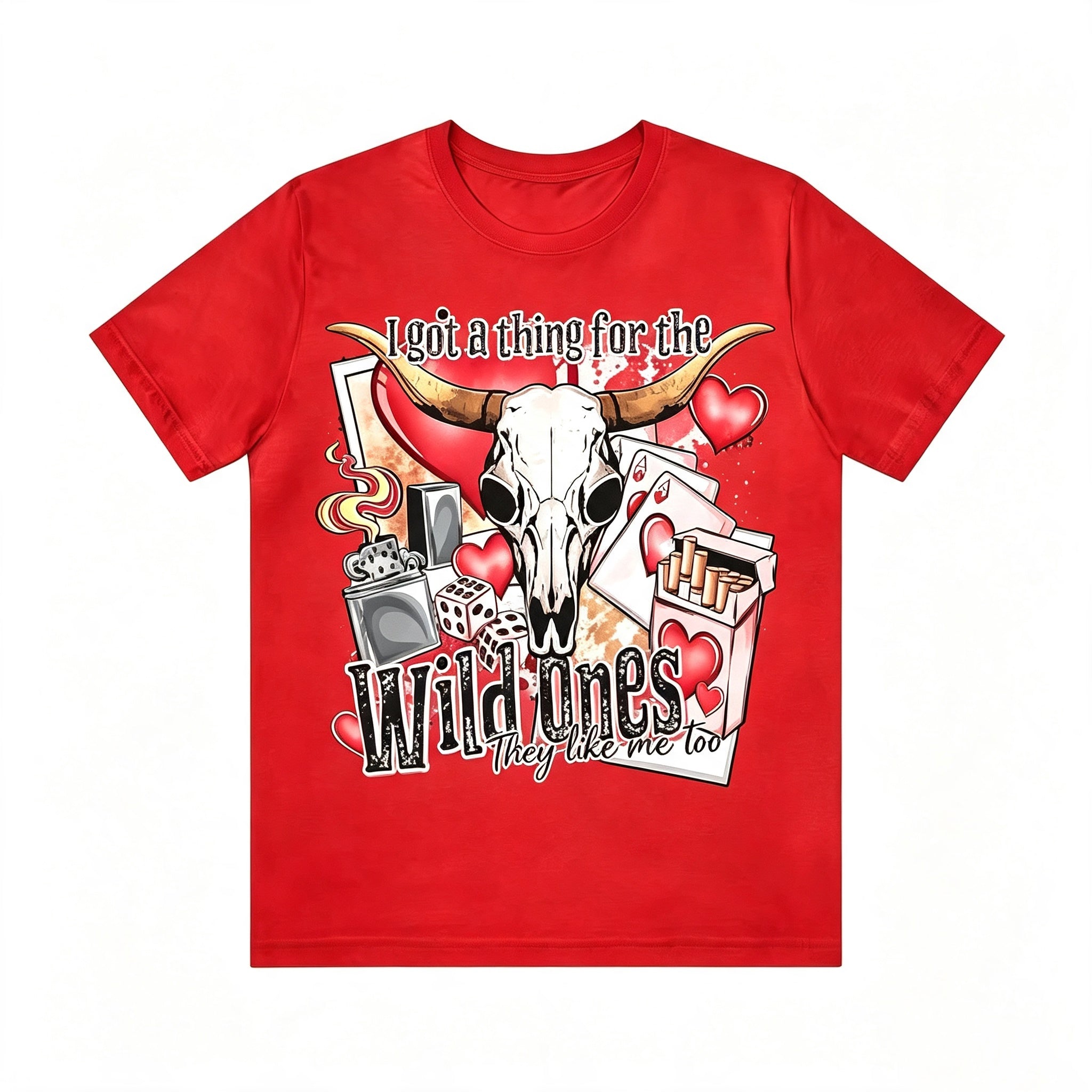Western Wild Ones Bull Skull Graphic Tee