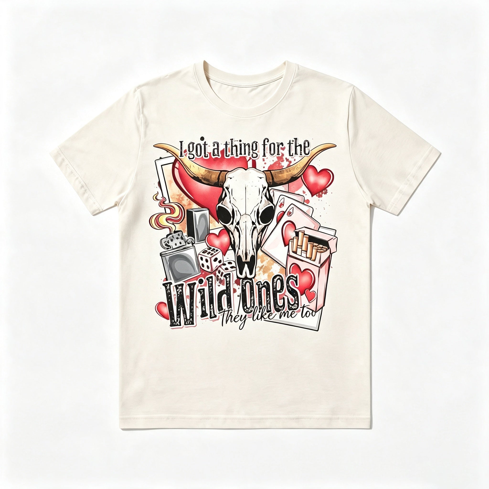 Western Wild Ones Bull Skull Graphic Tee