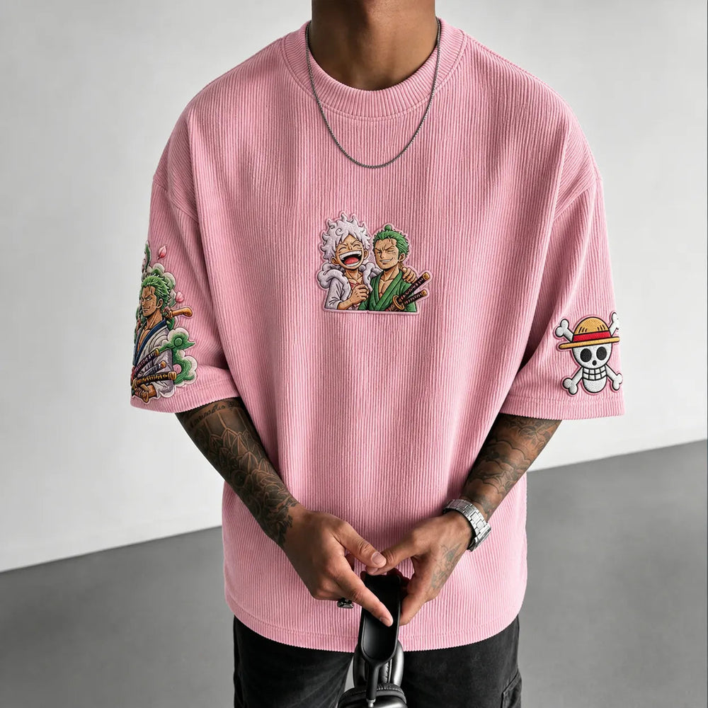 Unisex Anime-Style Retro Oversized T-Shirt