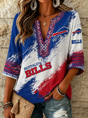 Women's Football Print Shirt