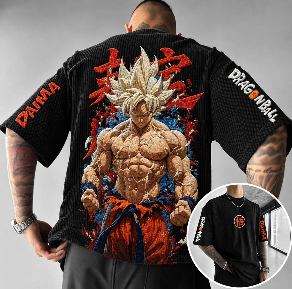 Unisex Anime-Style Retro Oversized T-Shirt