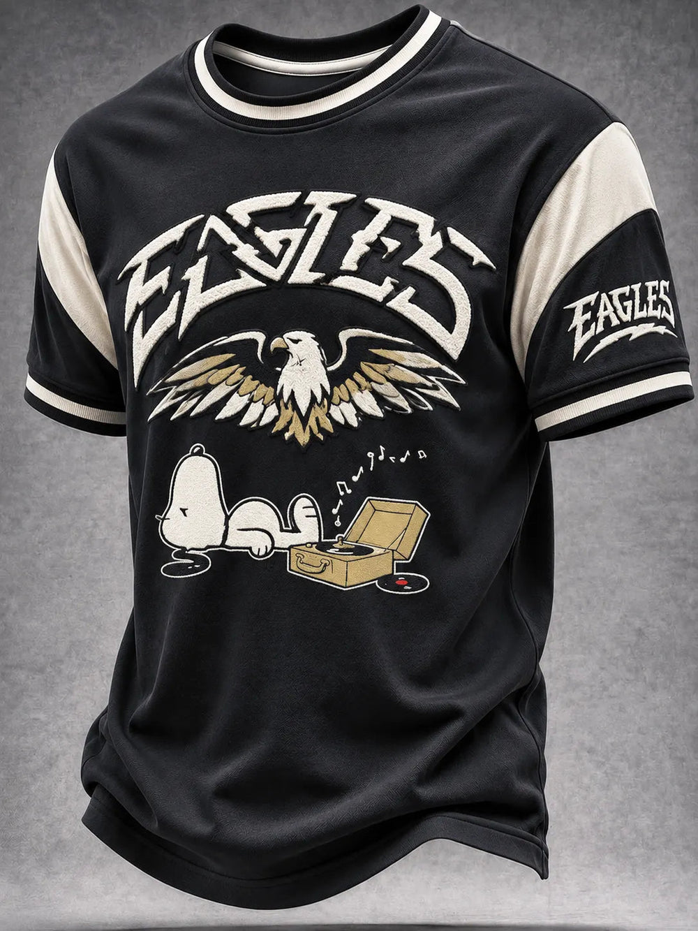 Men's Music Print T‐Shirt