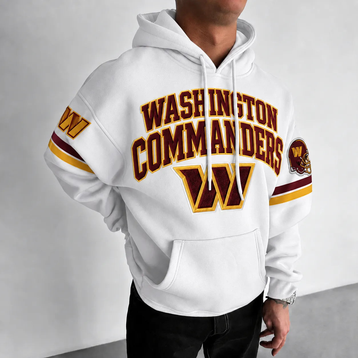 Rugby-print Hoodie