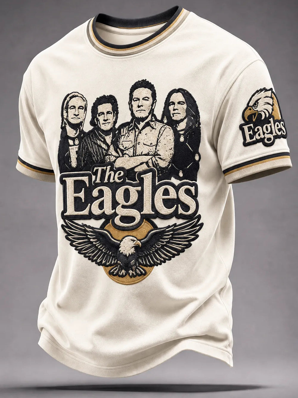 Men's Music Print T‐Shirt