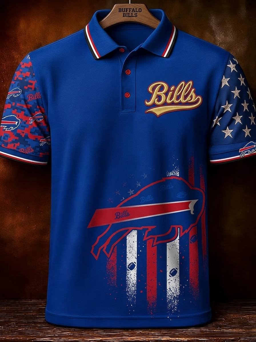 Men's Football Short-Sleeve Polo Shirt