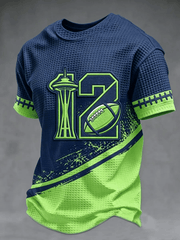 Men's Retro Football  Printing  T-Shirts