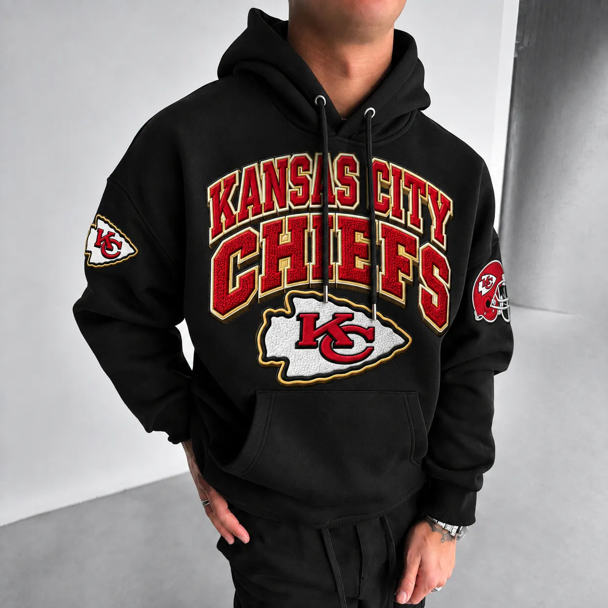 Rugby-print Hoodie