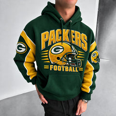 Rugby-print Hoodie