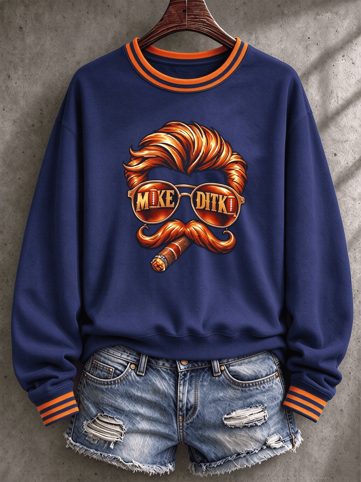 Women's Casual Printed Long-Sleeve Sweatshirt