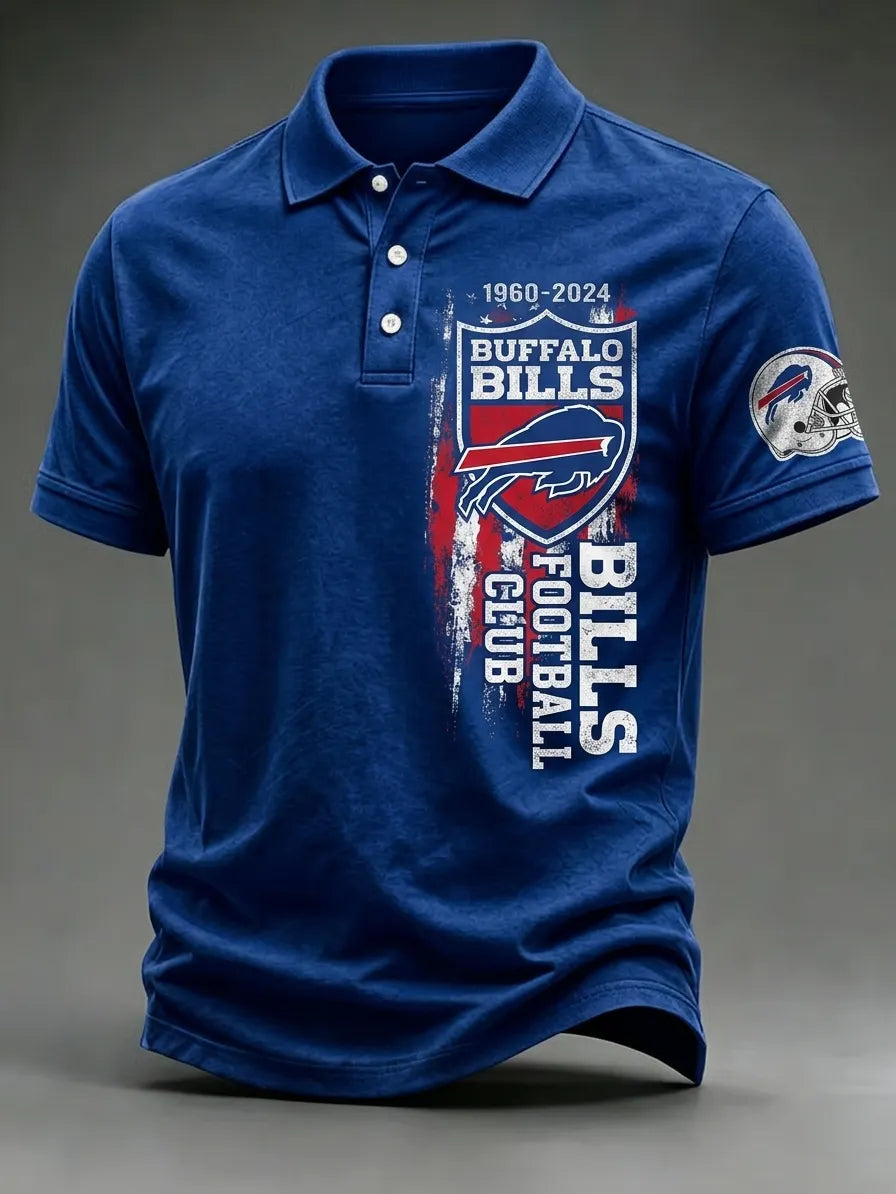 Men's Football Short-Sleeve Polo Shirt