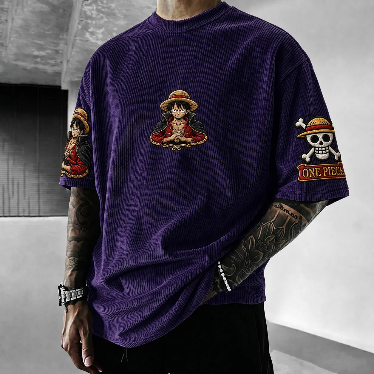 Unisex Anime-Style Retro Oversized T-Shirt
