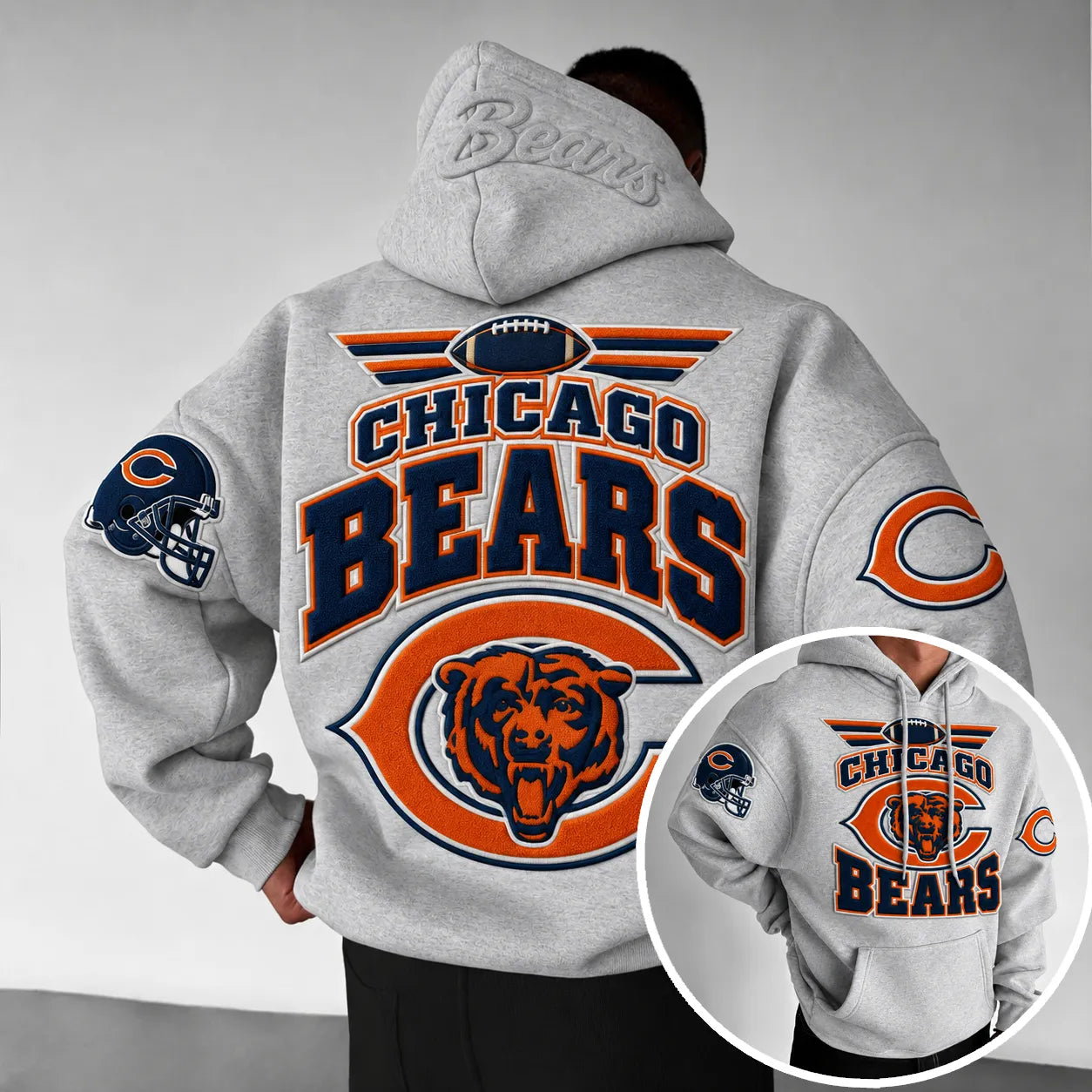 Rugby-print Hoodie