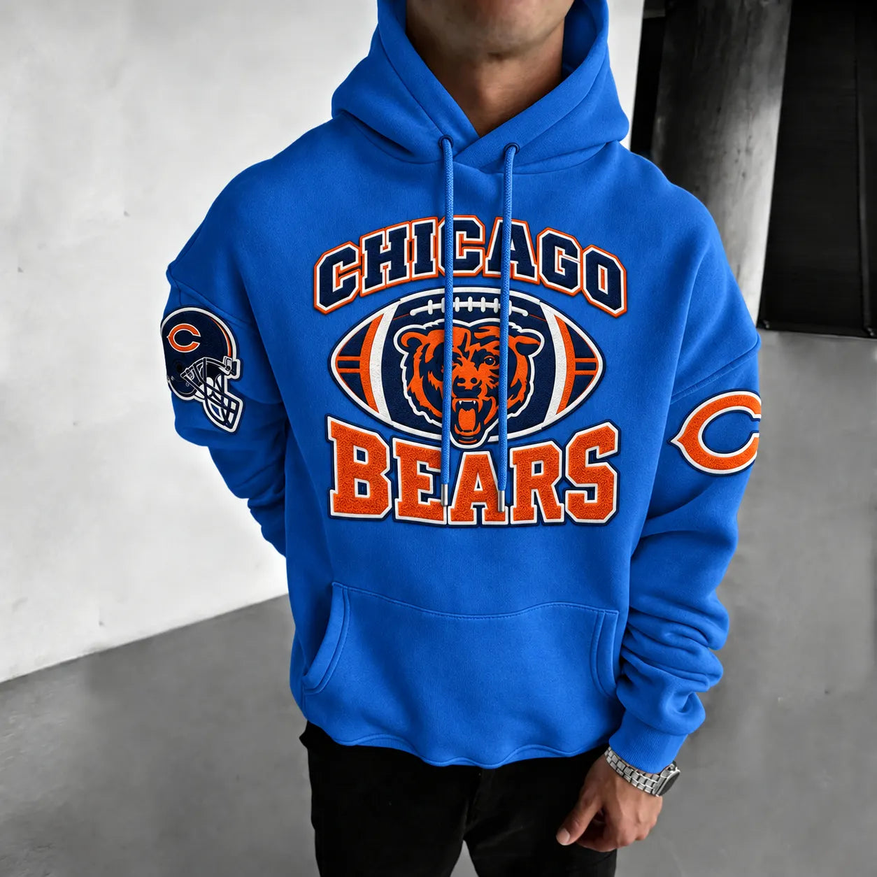 Rugby-print Hoodie