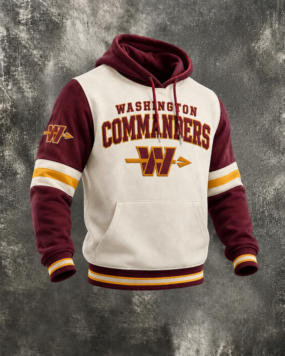 Men's Football-Print Hoodie